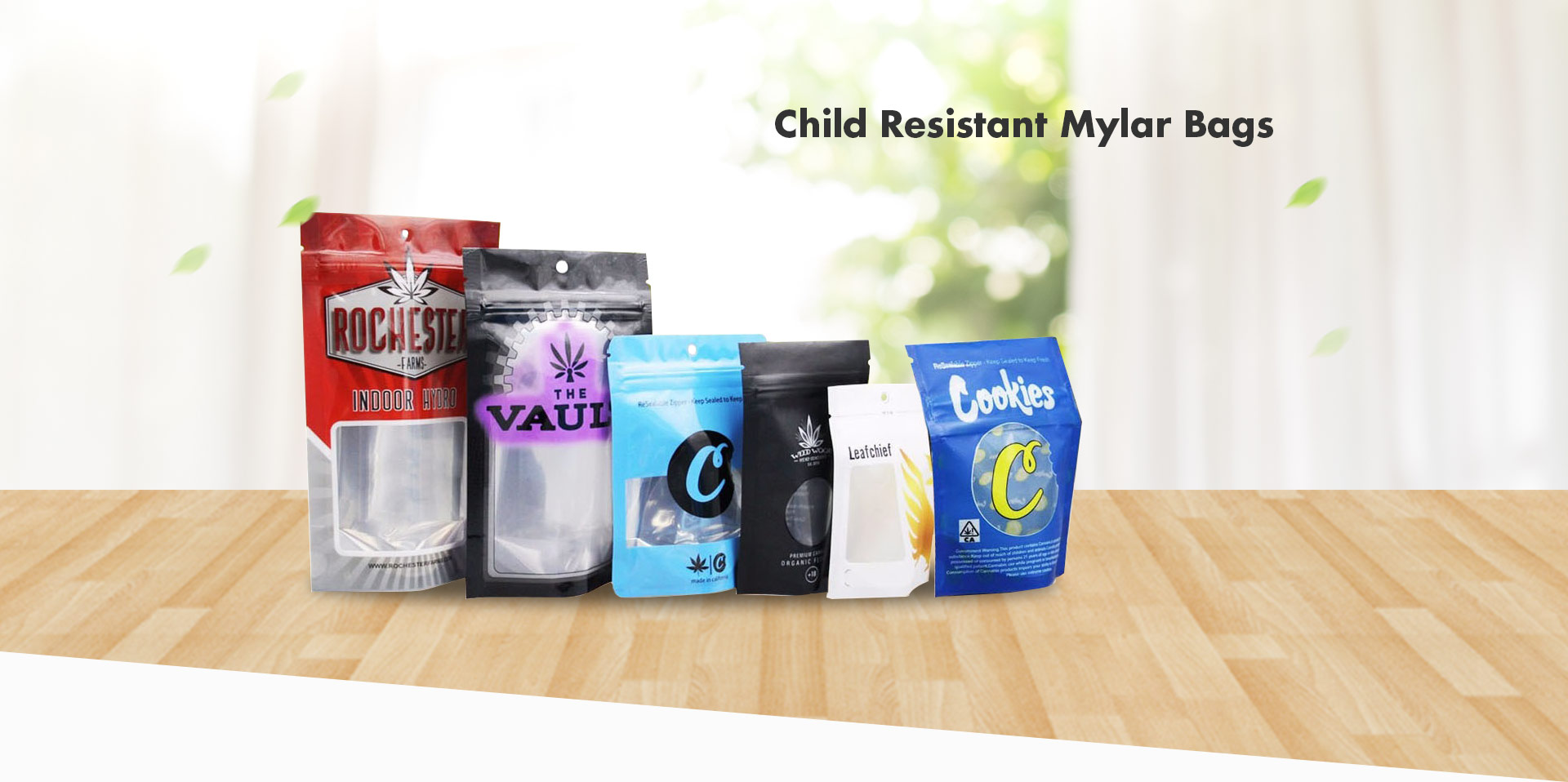 Custom Printed Child Resistant Mylar Bags