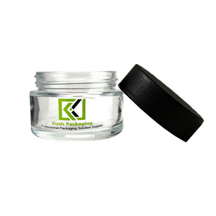 1oz child resistant glass jars