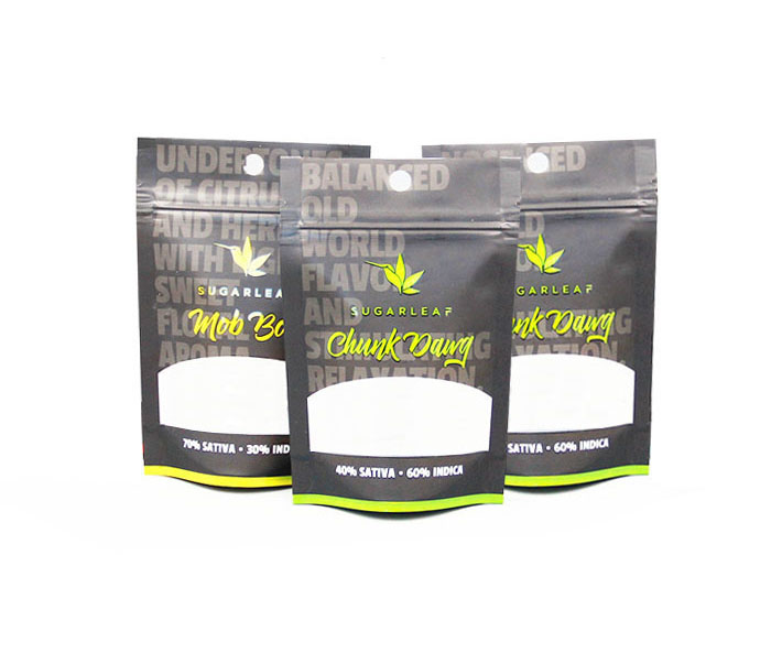 3.5g (1/8oz) Child Resistant Weed Packaging Mylar Bags