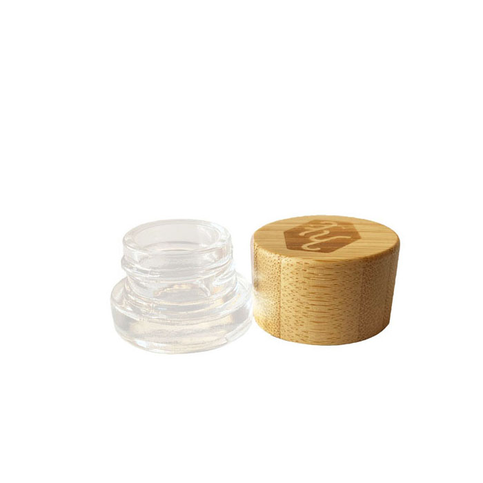 5ml  Concentrate Glass Jar with CR bamboo lid