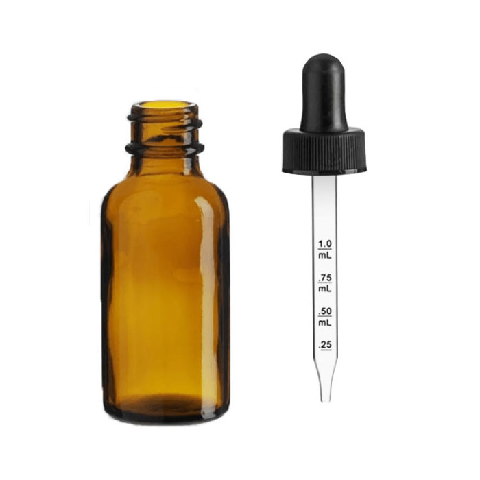 30ml Amber Glass dropper bottle