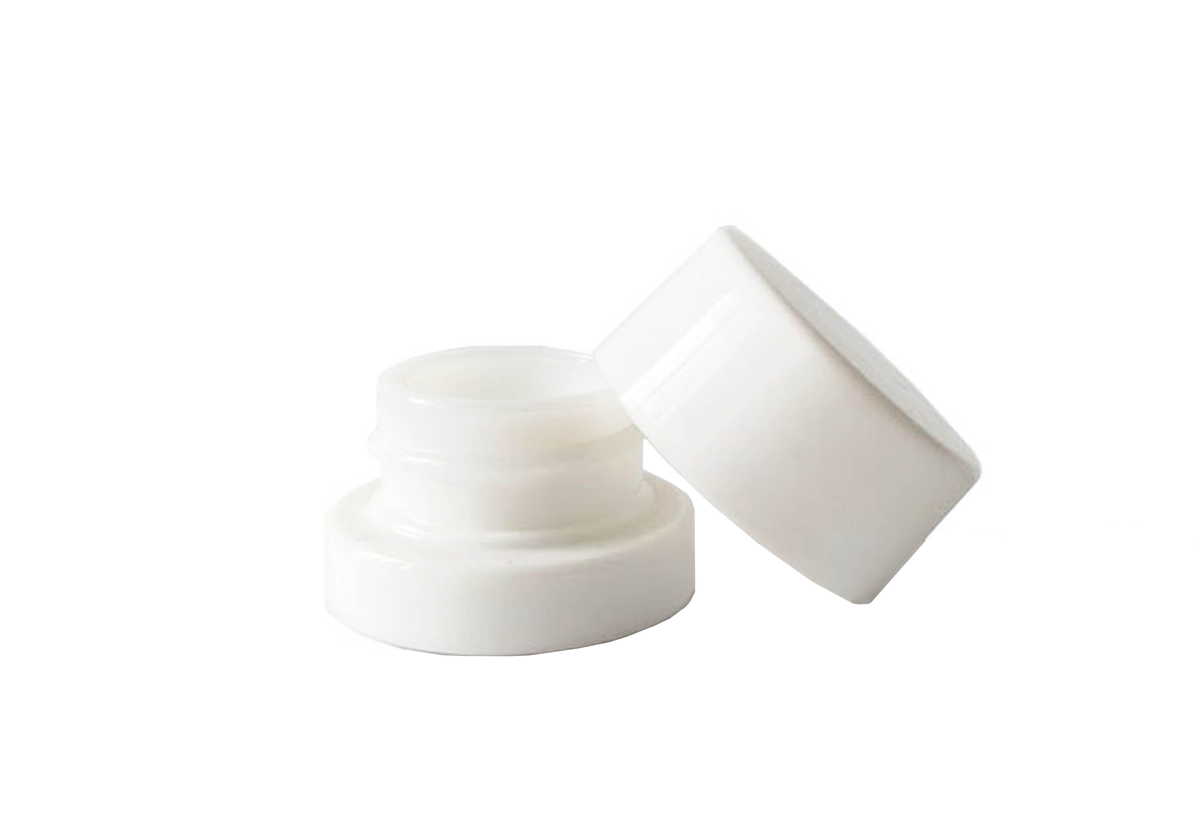5ml Child Resistant White Glass concentrate Jars