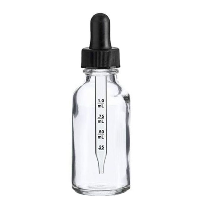 1oz (30ml）Clear Glass dropper bottle