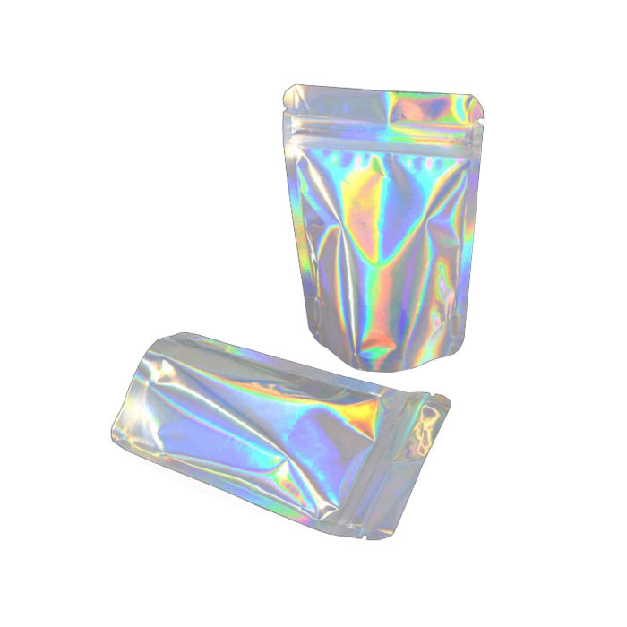 3.5g holographic Smell Proof Mylar Bags