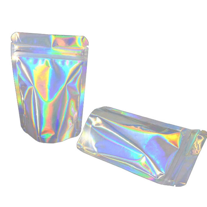 7g holographic smell proof mylar bags