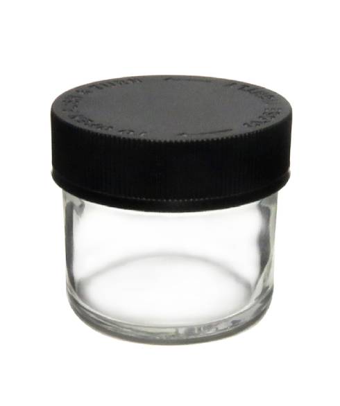 Clear Child Resistant Glass Jar