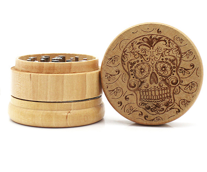 wood herb grinder