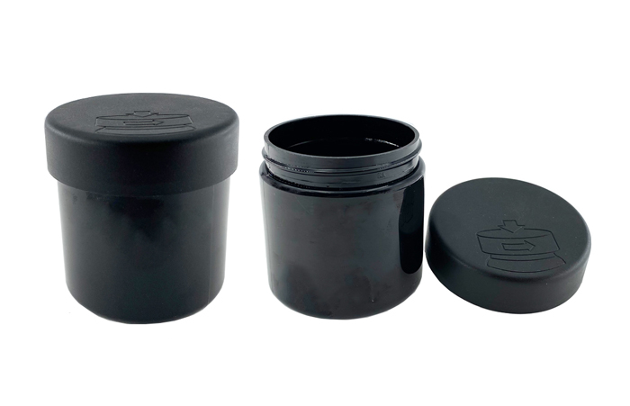 3oz Straight Sided PET Plastic Jar Child Resistant lid