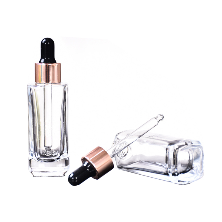 1oz (30ml) Square Glass Concentrate dropper bottle