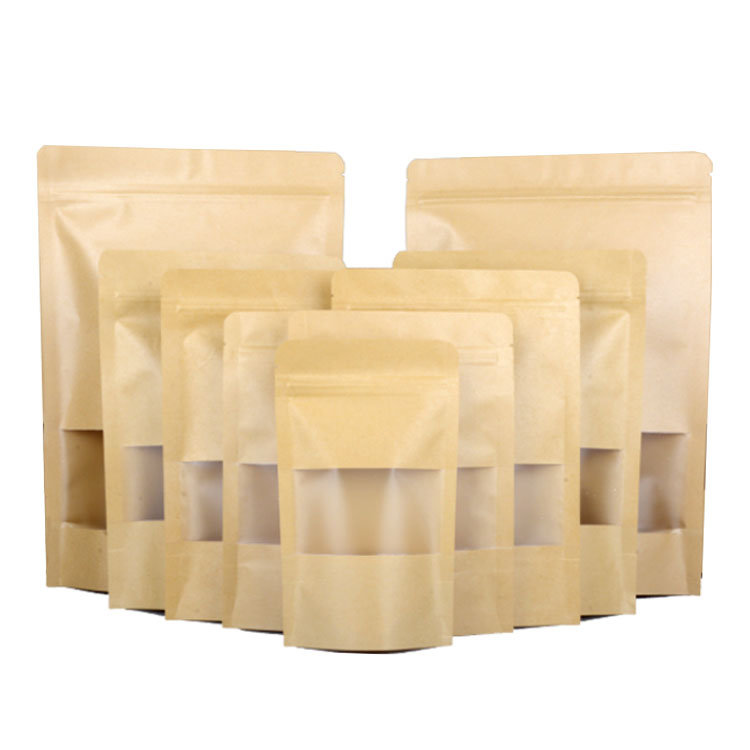 7g Kraft Paper Stand Up Pouch Packaging Bags