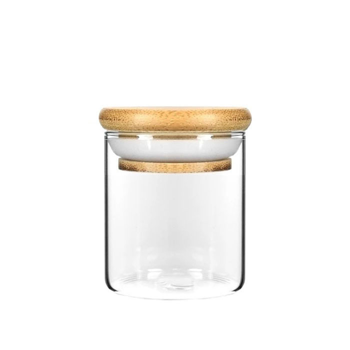 3OZ Wood Lid Suction Glass Jars