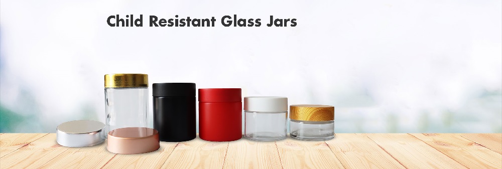 Child Resistant Glass Jars