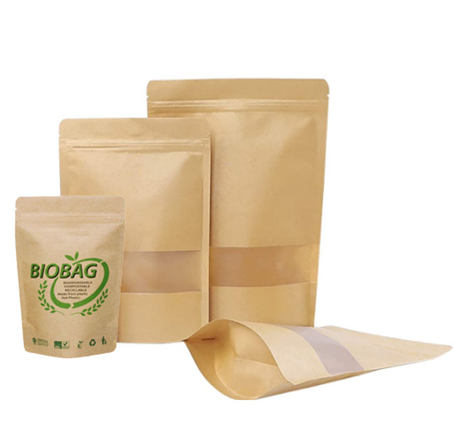 Biodegradable Compostable Stand Up Pouch Packaging bag