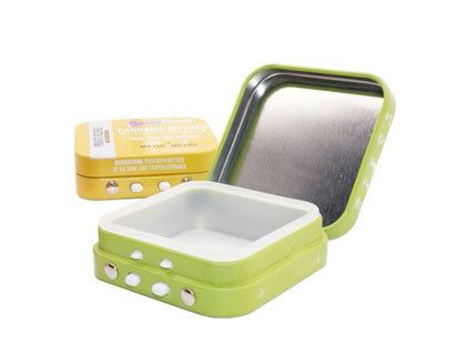 Child Resistant Square Tin Box