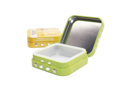 Child Resistant Square Tin box