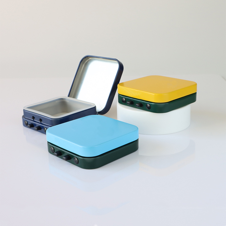 Child Resistant Square Tin box