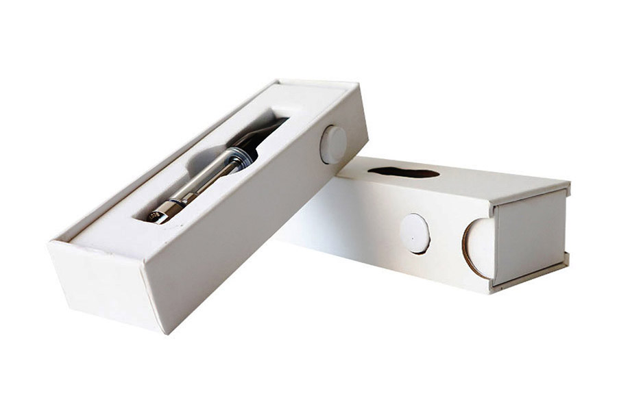 Wholesale Black White CBD Vape Oil Cartridge Drawer Paper Box Packaging