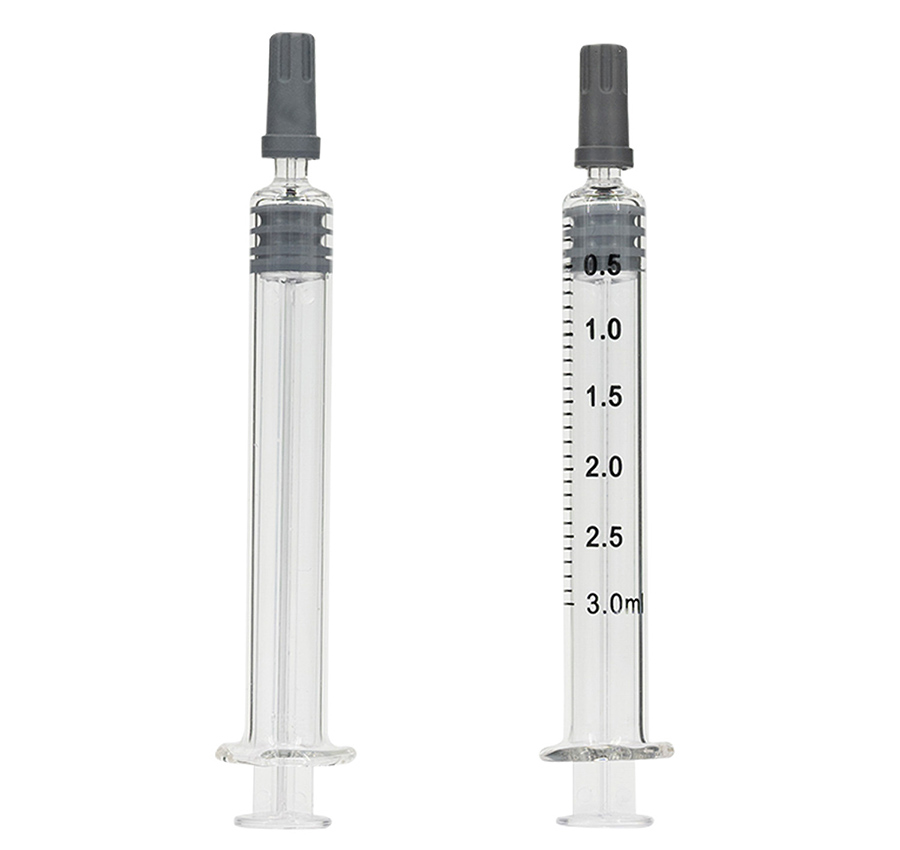 3ml Luer Slip Glass Syringe with Plastic Plunger