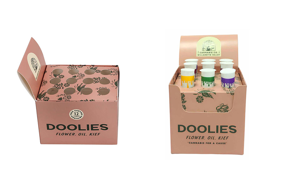 Custom Cardboard Counter Top Displays for Pop Top Tubes