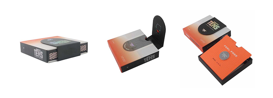 10 Pack Custom Preroll Magnetic Paper Box Packaging