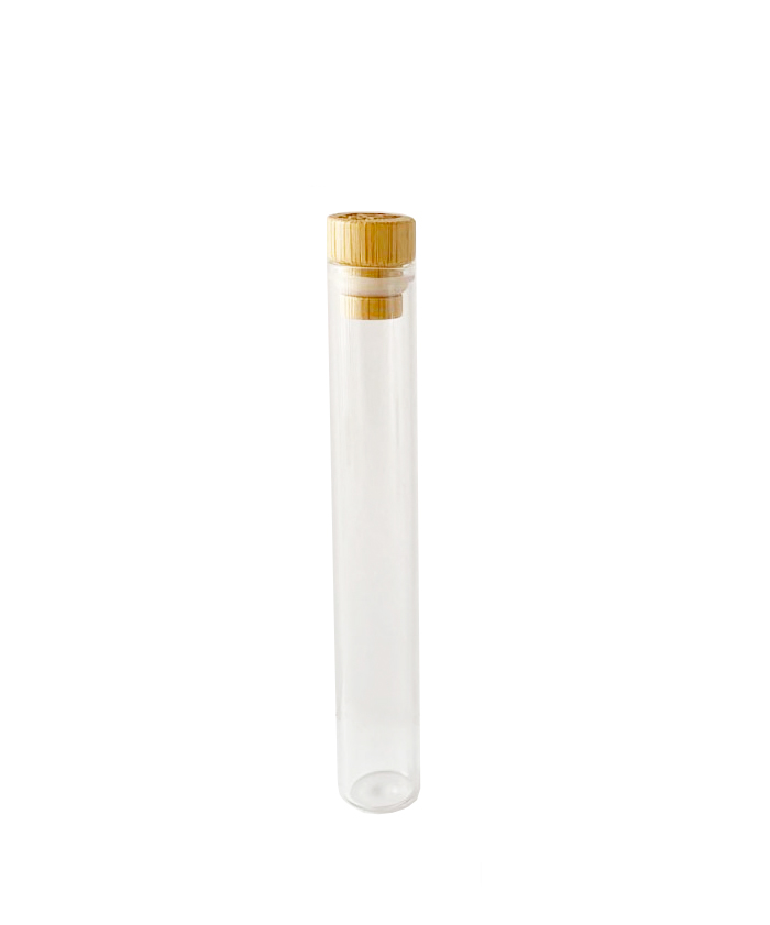 110MM Pre-Roll Glass Tube with bamboo lid