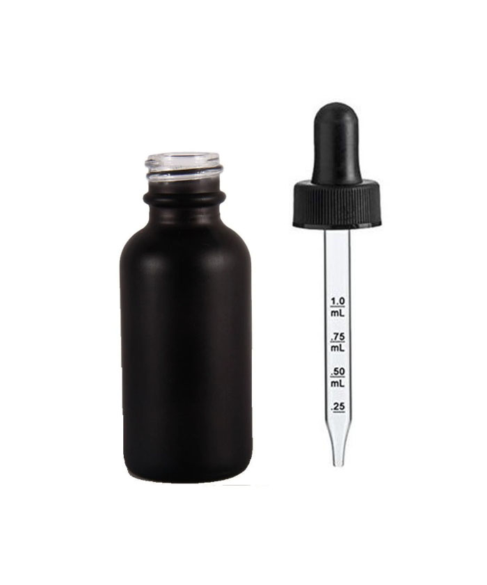 Glass Eye Dropper Yizhao 1oz Glass Dropper Bottle for Essential Oils,Travel Chemicals Pharmacy–12 Pcs 30ml Black Glass Tincture Bottles with Aromatherapy Laboratory 