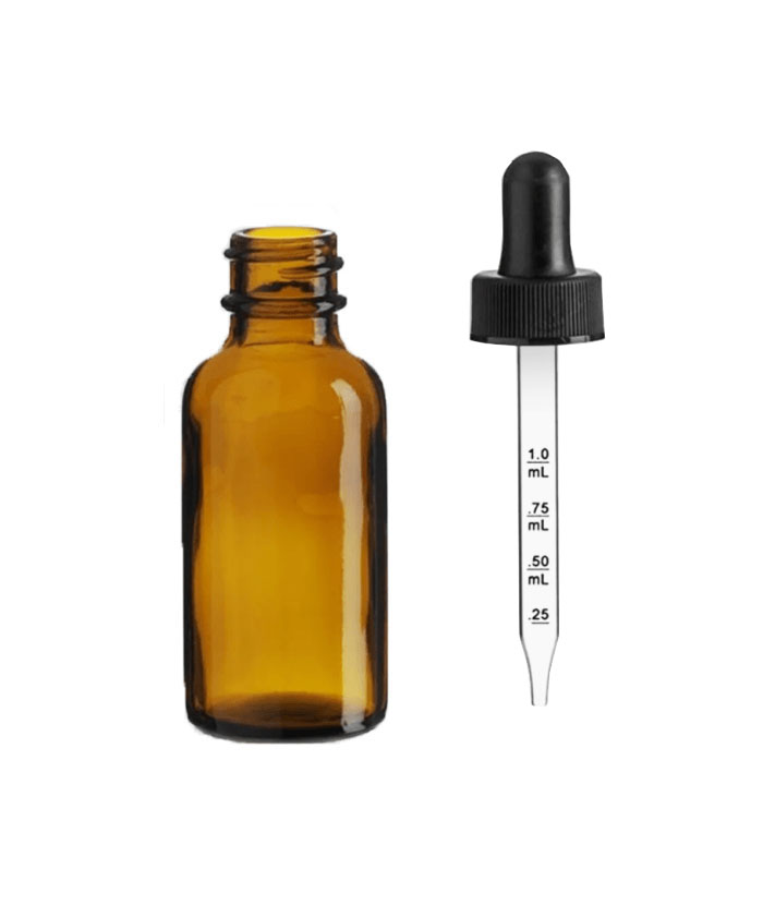 30ml Amber Glass dropper bottle