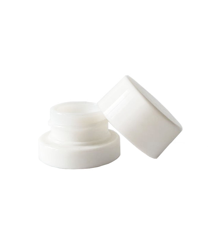 5ml Child Resistant White Glass concentrate Jars