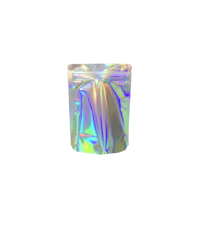 3.5g holographic Smell Proof Mylar Bags 
