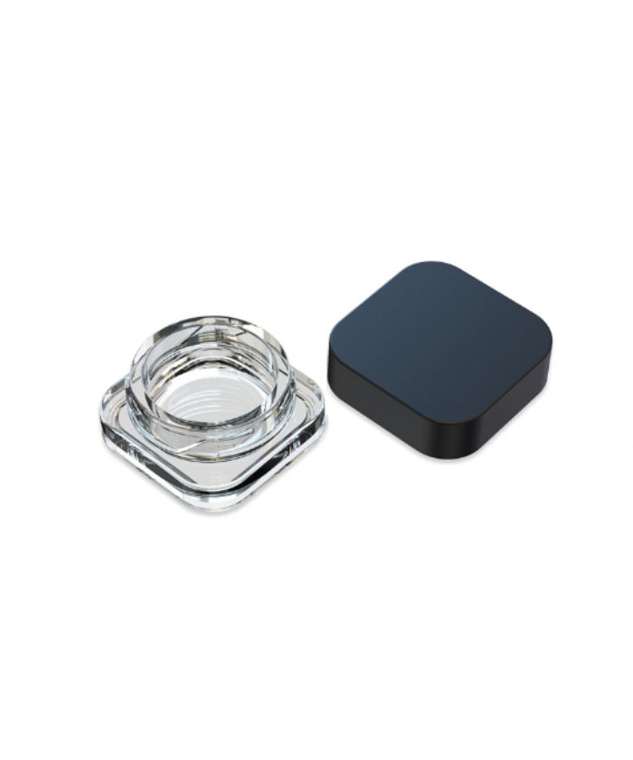 9ml Square Concentrate Glass Jar with CR lid