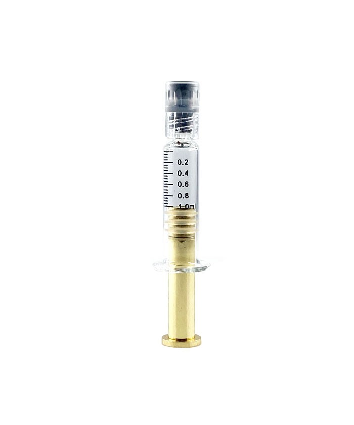 1ml Luer Lock Glass Syringe with metal plunger