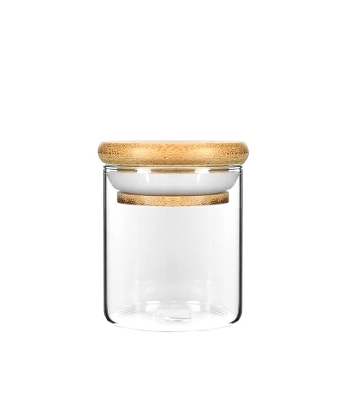 3OZ Wood Lid Suction Glass Jars