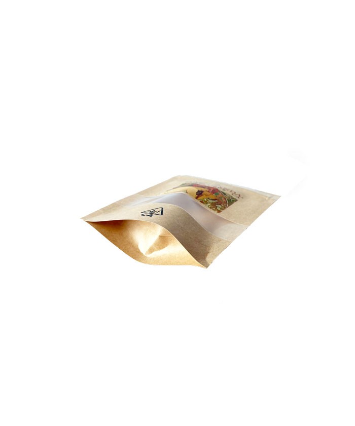 3.5g Kraft Paper Stand Up Pouch Packaging Bags 