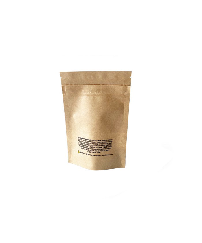 3.5g Kraft Paper Stand Up Pouch Packaging Bags 