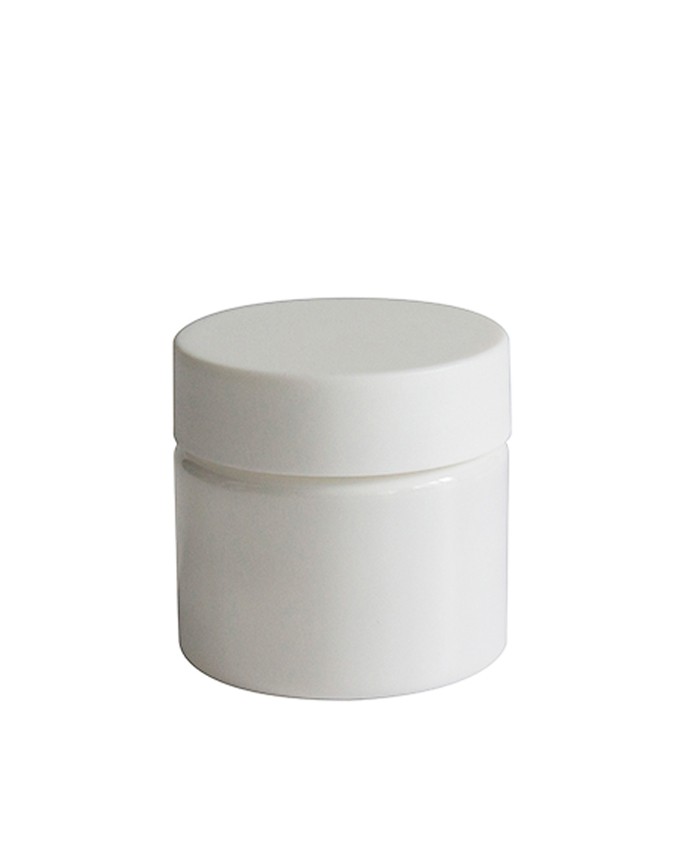 3oz Opaque White Child Resistant PET Plastic Jars