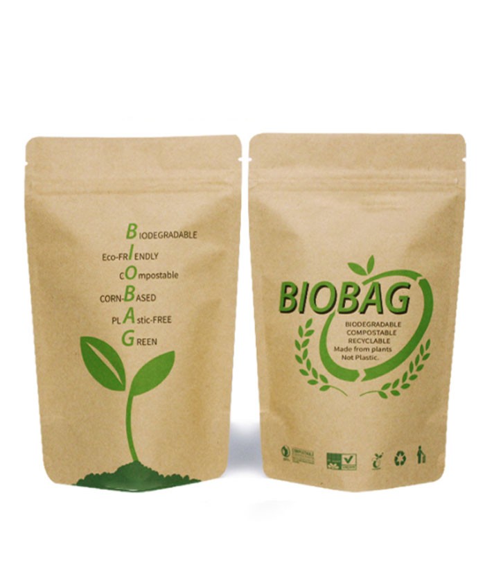  Biodegradable Compostable Stand Up Pouch Packaging bag